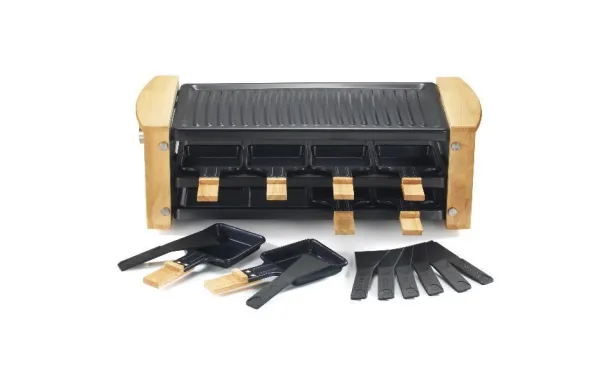 KITCHENCHEF Raclette Grill 8 personnes - KCWOOD8RP avis moins cher