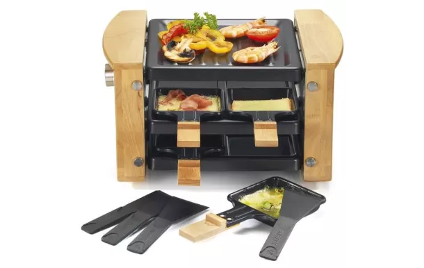 KITCHENCHEF Raclette Grill 4 personnes - KCWOOD4RP avis moins cher