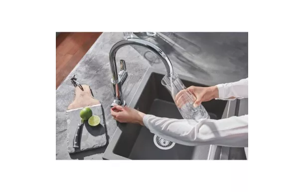 Mitigeur GROHE pas cher bec haut 30383000