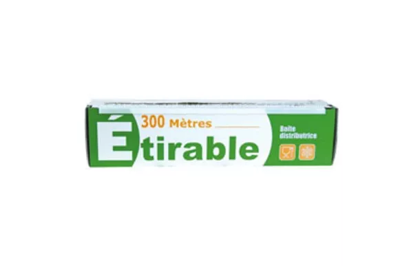 PUBLI EMBAL Rouleau Film Fraîcheur étirable 300 m x 0,45 m
