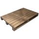 COSY & TRENDY Plat de présentation 35 x 20 cm Bois Sombre - Pallet - BISETTI