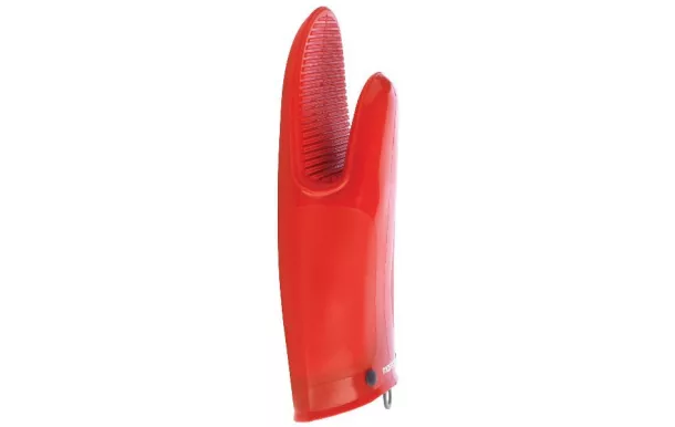 MASTRAD Gant de cuisine silicone & coton Rouge