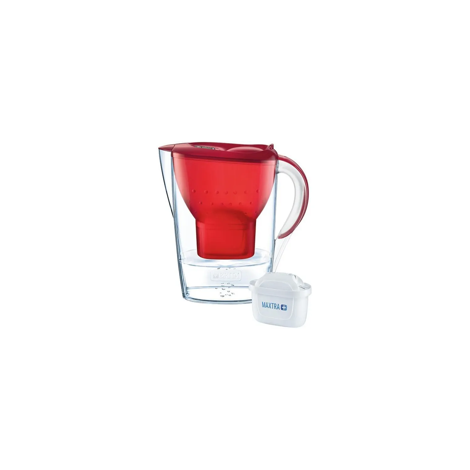 BRITA Carafe 2,4 L Rouge - Marella Maxtra+ - 2 cartouches BRITA Carafe 2,4 L Rouge - Marella Maxtra+ - 2 cartouches