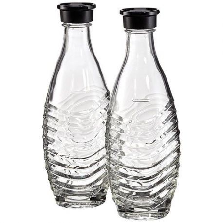 bouteille en verre carafes en verre Jelly Comb Lot de 2 égouttoirs à bouteilles avec support en alliage daluminium pour SodaStream Crystal 