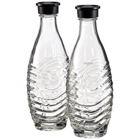 SODASTREAM Lot de 2 Bouteilles / Carafes en verre 0.6 L - Crystal