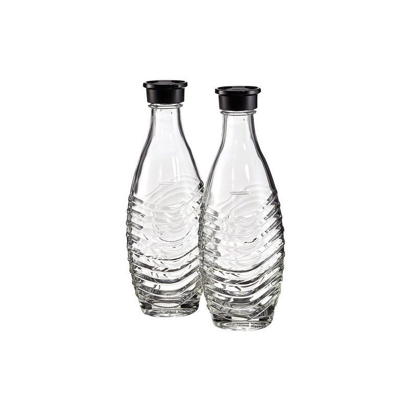 SODASTREAM Lot de 2 Bouteilles / Carafes en verre 0.6 L - Crystal