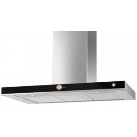 DE DIETRICH hotte décorative 90 cm 394 m3/h inox/noir - DHB7952X