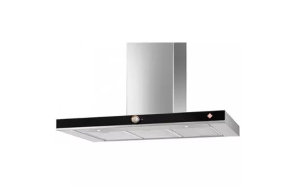 DE DIETRICH hotte décorative 90 cm 394 m3/h inox/noir - DHB7952X