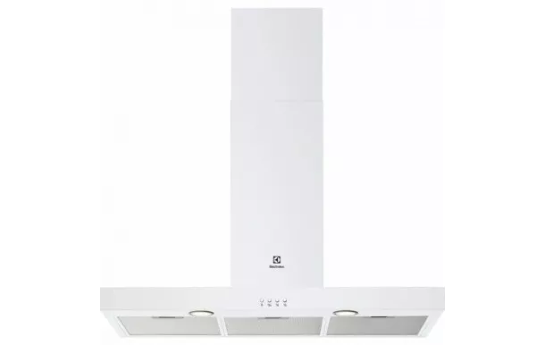 ELECTROLUX hotte décorative 90 cm 600m3/h blanche - LFT419W