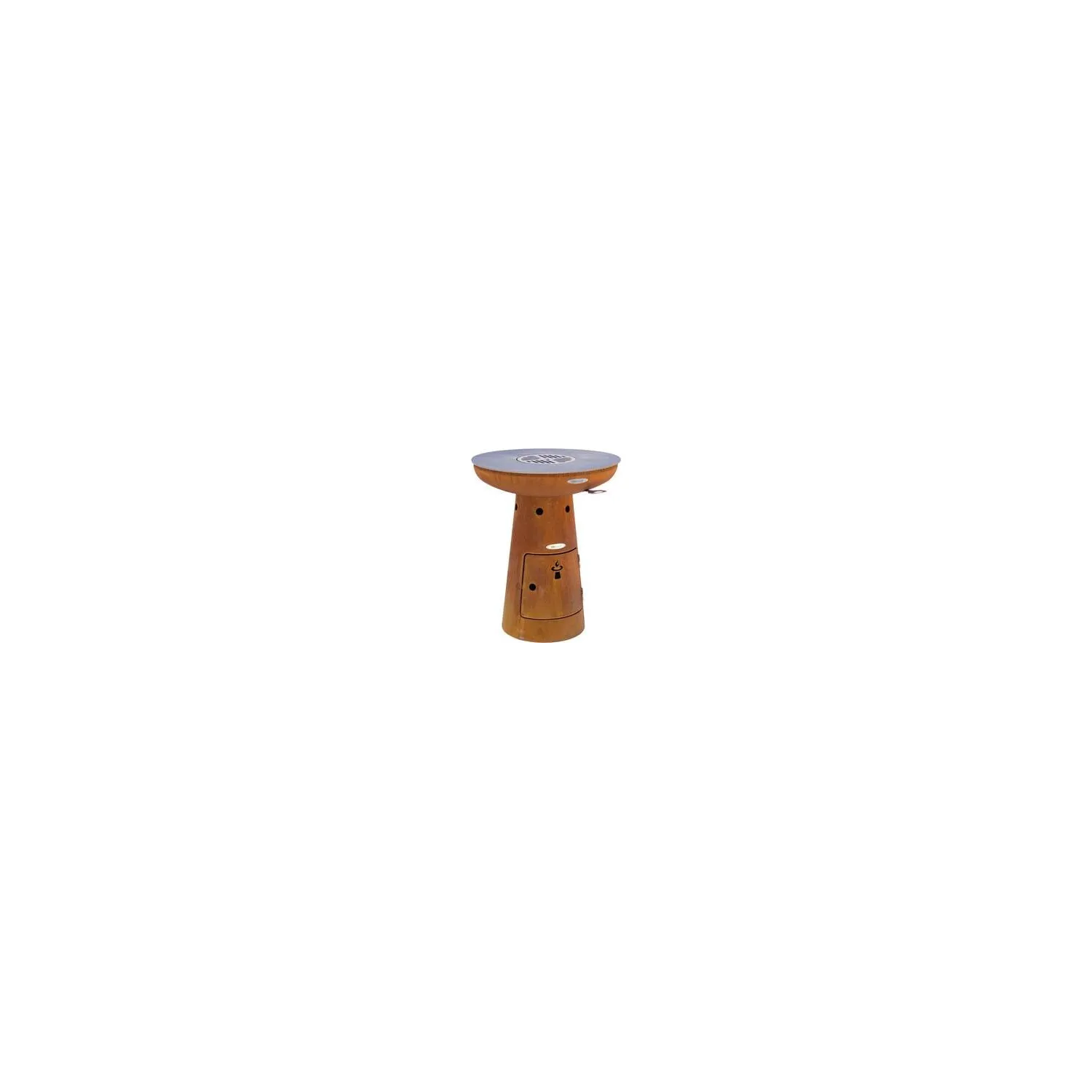 Remundi - Barbecue brasero en acier Nero 62 x 75 cm (DxH) 