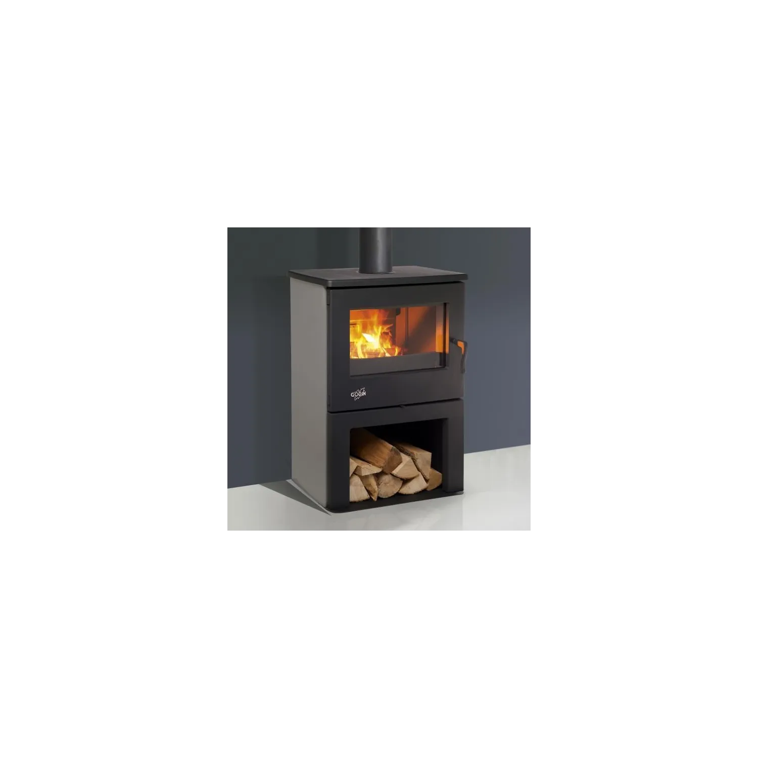 GODIN Poêle à bois Chinon 8 5 KW 362113GRISARG