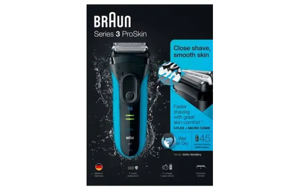 BRAUN Rasoir électrique Serie 3 Proskin 3-3040S
