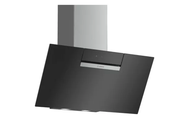BOSCH Hotte décorative 80 cm 669 m3/h noire - DWK87EM60