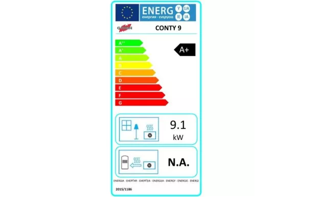 GODIN Poêle à granulés de bois Conty 9 490327NOIR