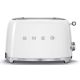 SMEG Toaster 2 tranches Blanc Années 50 - TSF01WHEU