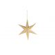décoration étoile en feuille de bois 40 cm