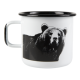 Tasse nordique en émail "l'ours"