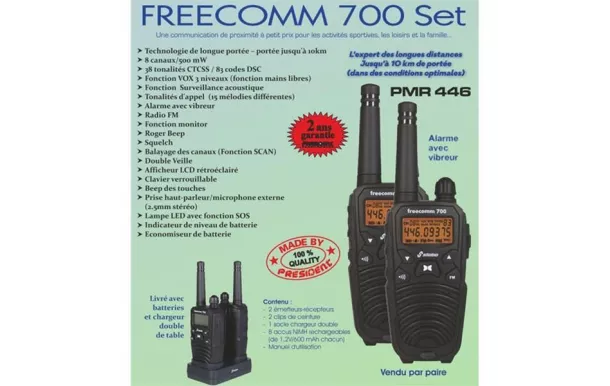achat  Radio PRESIDENT ELECTRONICS FREECOMM700 pas cher