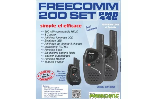 achat  Radio PRESIDENT ELECTRONICS FREECOMM200 pas cher