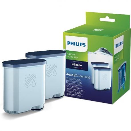 PHILIPS Pack de 2 Filtres à eau et à calcaire - AquaClean - CA6903.22