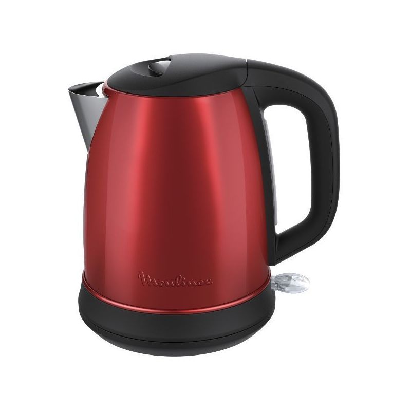 moulinex bouilloire 1,7 l inox & rouge - subito select - by550510