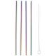 POINT VIRGULE Set de 4 pailles inox Arc-en-ciel