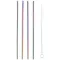 POINT VIRGULE Set de 4 pailles inox Arc-en-ciel