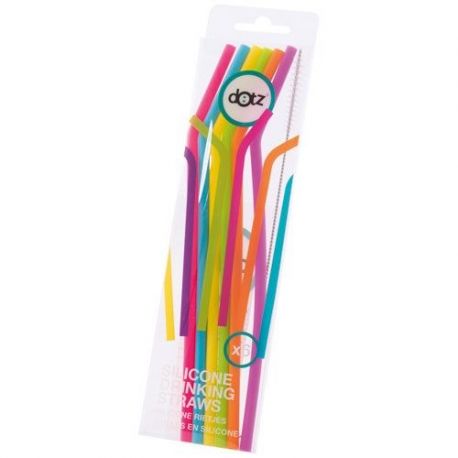 POINT VIRGULE Set 6 pailles 19.5 cm - Multicolores - DOTZ