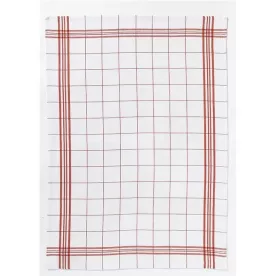 WINKLER Torchon à carreaux 50 x 70 cm Rouge - Classic Carreaux