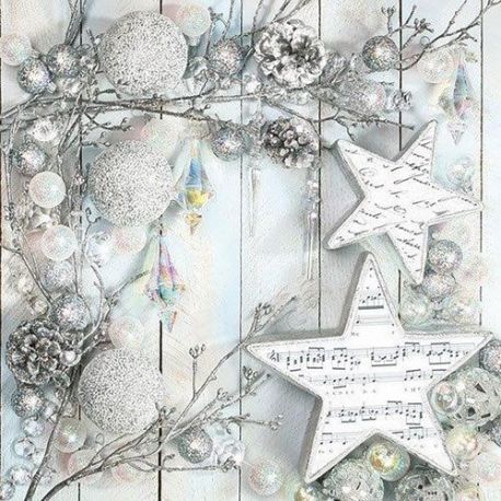 Inconnue Serviette 33x33cm x20 decoration noel