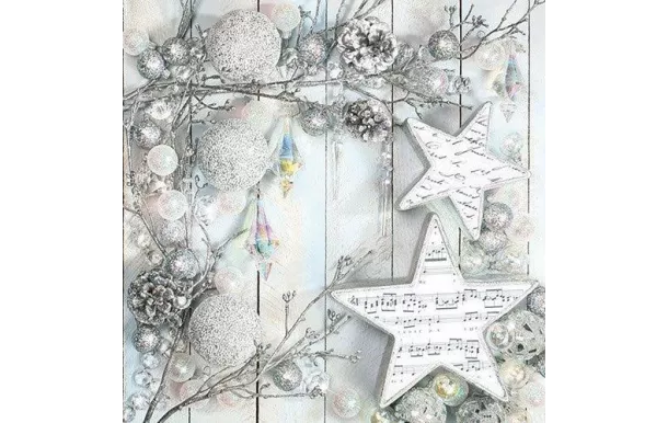 Inconnue Serviette 33x33cm x20 decoration noel