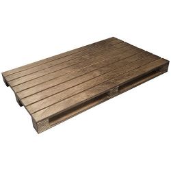 COSY & TRENDY Plat de présentation 30 x 20 cm Bois Sombre - Pallet - BISETTI