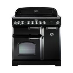 Cuisinière FALCON Classic Deluxe 90 vitrocéramique noir/chromé CDL90ECBL/C-EU