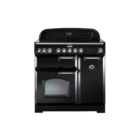 Cuisinière FALCON Classic Deluxe 90 vitrocéramique noir/chromé CDL90ECBL/C-EU