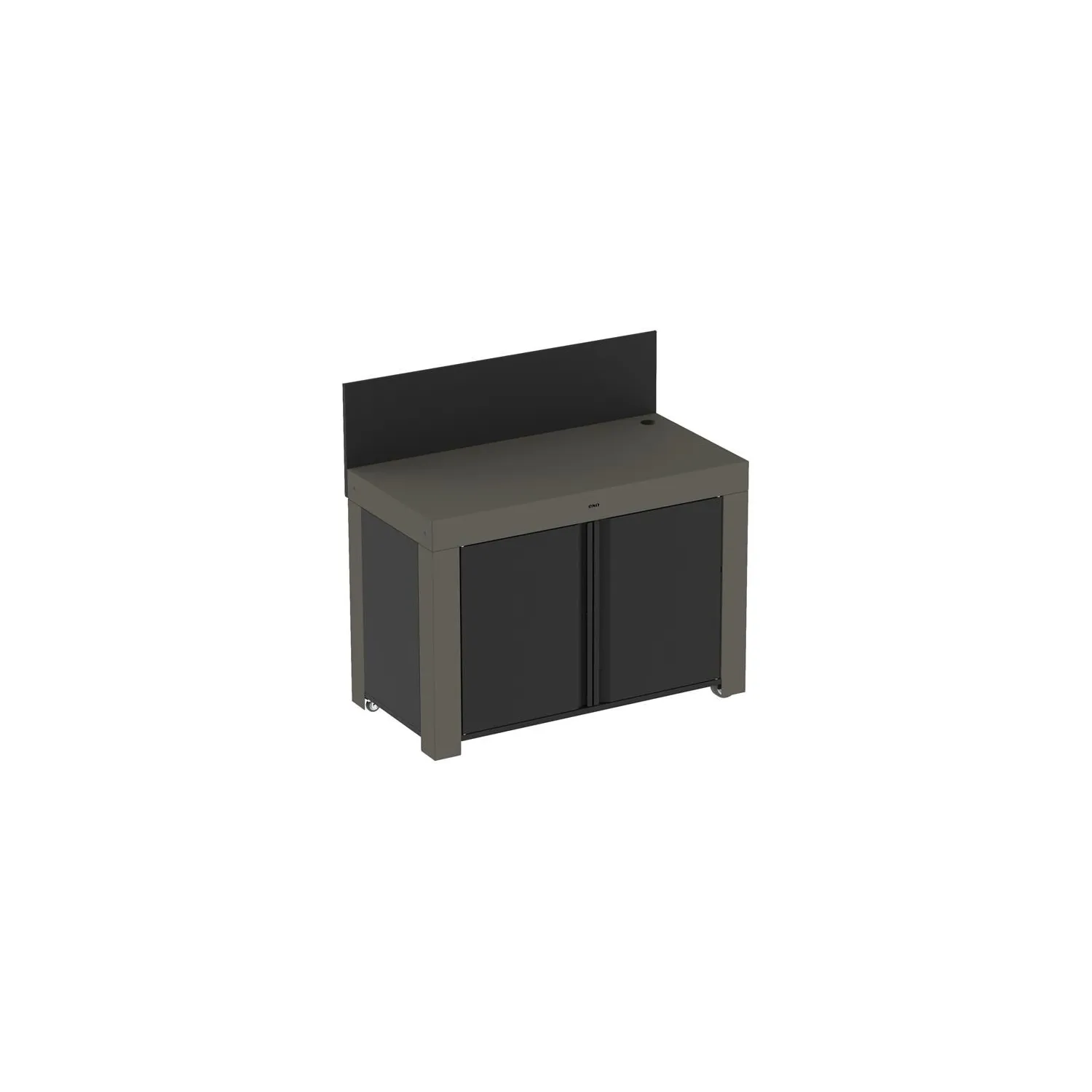 ENO Meuble plancha fermé 120 x 60 cm Gris - Felix - PMAP12070 ENO Meuble plancha fermé 120 x 60 cm Gris - Felix - PMAP12070