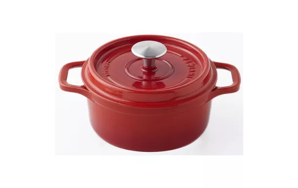 INVICTA Cocotte en fonte ronde 18 cm Rubis