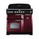 Cuisinière FALCON Classic Deluxe 90 vitrocéramique rouge/chromé CDL90ECCY/C-EU