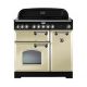 Cuisinière FALCON Classic Deluxe 90 vitrocéramique crème/chromé CDL90ECCR/C-EU