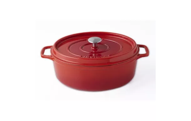 INVICTA Cocotte en fonte ovale 35 cm Rubis