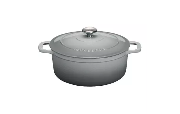 CHASSEUR Cocotte en fonte ronde 20 cm Gris Céleste - Sublime