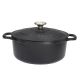 CHASSEUR Cocotte en fonte ronde 24 cm Noire - Sublime