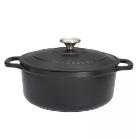 CHASSEUR Cocotte en fonte ronde 24 cm Noire - Sublime