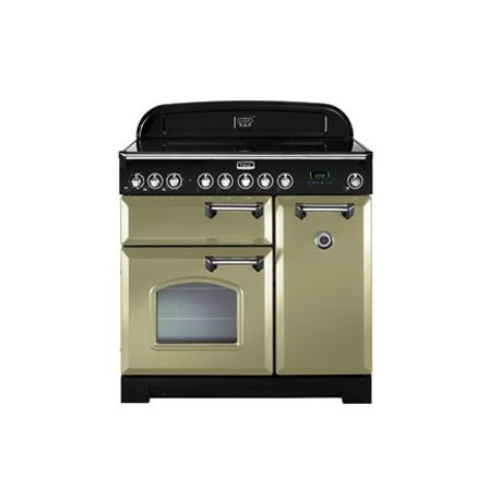 Cuisinière FALCON Classic Deluxe 90 vitrocéramique Vert/chromé CDL90ECOG/C-EU