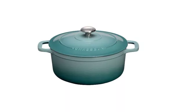 CHASSEUR Cocotte en fonte ronde 28 cm Quartz - Sublime