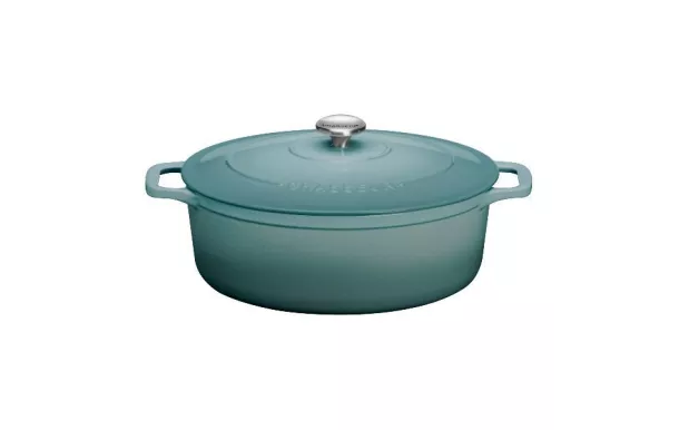 CHASSEUR Cocotte en fonte ovale 29 cm Quartz - Sublime