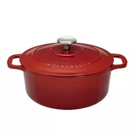 CHASSEUR Cocotte en fonte ronde 32 cm Rubis - Sublime