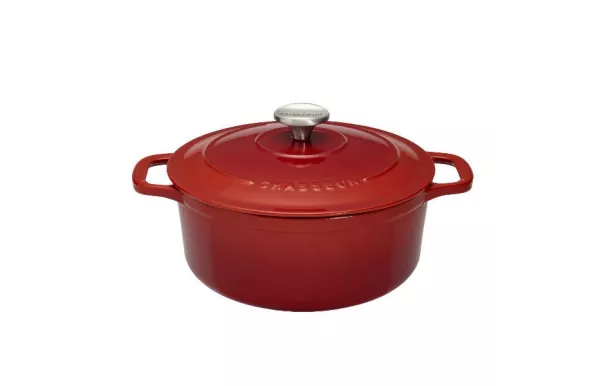 CHASSEUR Cocotte en fonte ronde 32 cm Rubis - Sublime