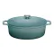 CHASSEUR Cocotte en fonte ovale 33 cm Quartz - Sublime