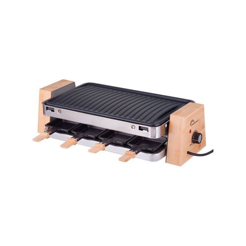 little balance raclette / grill 8 personnes bois & inox - élégance - 8388