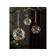 BOULE VERRE A SUSPENDRE EN LED 8 CM